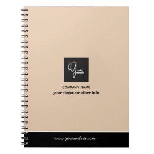 Caderno Espiral Seu logotipo & Feito à Mão pela Nome da sua Empres