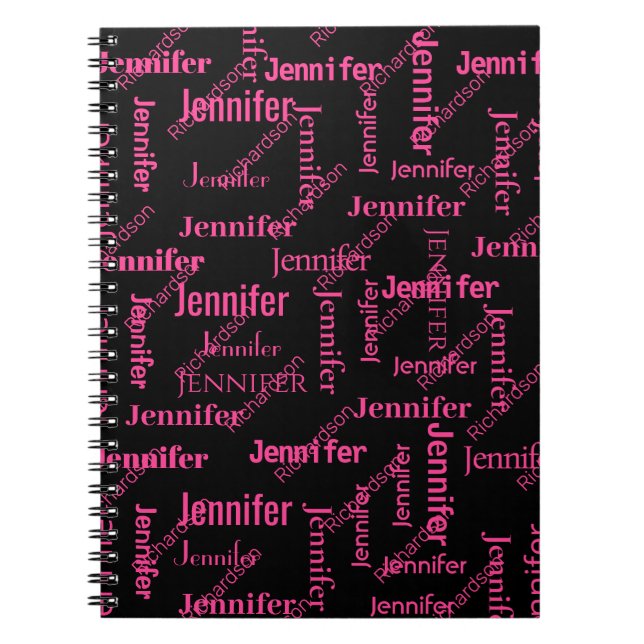 Caderno Espiral Seu nome de Cheio Escola de Presentes Personalizad (Frente)