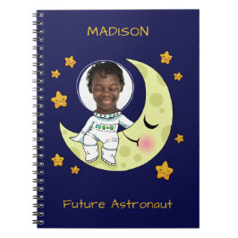 Caderno Espiral SEU notebook personalizado Astronauta FOTO