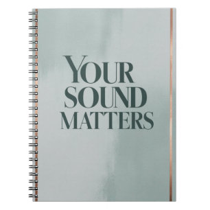 Caderno Espiral Seu Som Importa opção 3