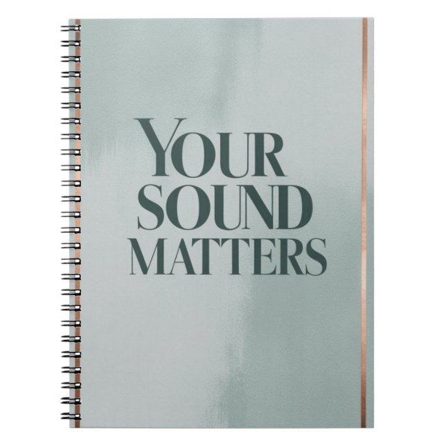 Caderno Espiral Seu Som Importa opção 3 (Frente)