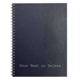 Caderno Espiral Seu Texto Preto Couro/Pele Padrão