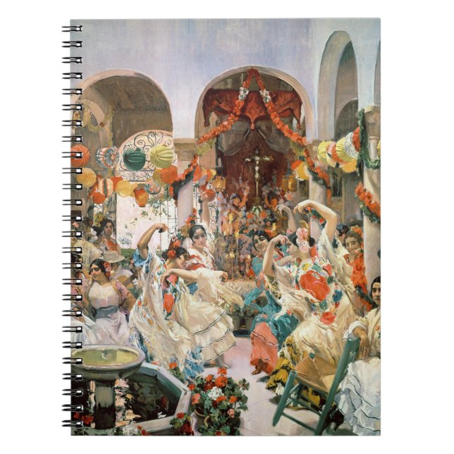 Caderno Espiral Sevilha (óleo na canvas) (Frente)