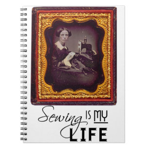 Caderno Espiral Sewing é minha vida