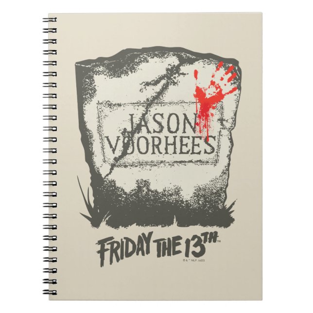 Caderno Espiral Sexta-feira, 13 | Jason Voorhees Headstone (Frente)