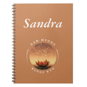 Caderno Espiral SGI Buddhist Lotus e NMRK