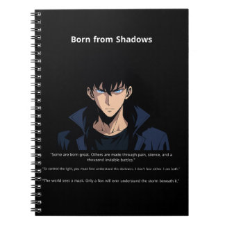 Caderno Espiral "Shadow Reborn" "A Força Silenciosa"