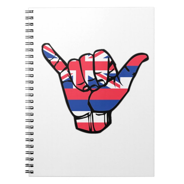 Caderno Espiral Shaka Hawaii Flag (Frente)