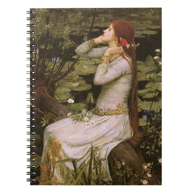 Caderno Espiral Shakespearean Ophelia: Romantic Victorian Era Art (Frente)