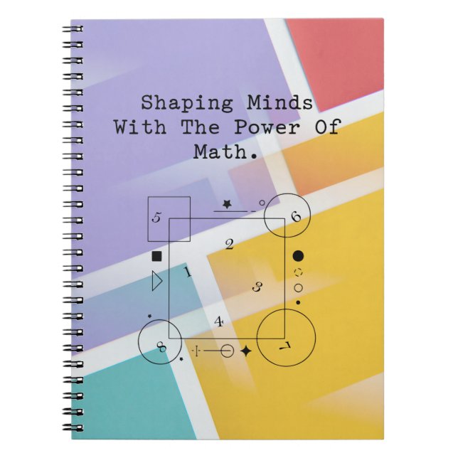 Caderno Espiral Shaping Minds Math Power | Inspiring Education (Frente)