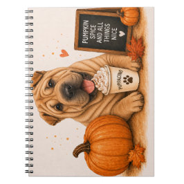 Caderno Espiral Shar Pei Pumpkin Spice
