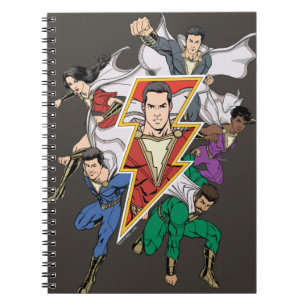 Caderno Espiral SHAZAM!   Gráfico da família Shazam