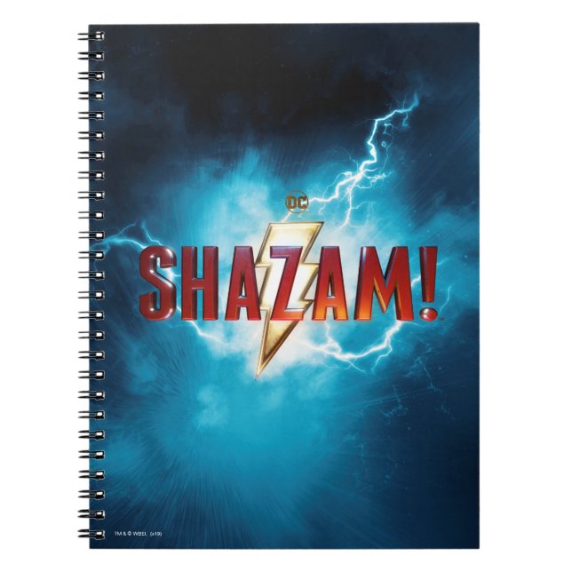 Caderno Espiral SHAZAM! | Logotipo Teatral (Frente)