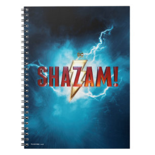 Caderno Espiral SHAZAM! logotipo teatral de