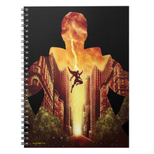 Caderno Espiral SHAZAM! Silhueta Sunset Shazam