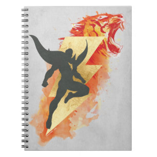 Caderno Espiral SHAZAM! Tigre de Asma e Lâmpada