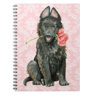 Caderno Espiral Sheepdog Belga namorados