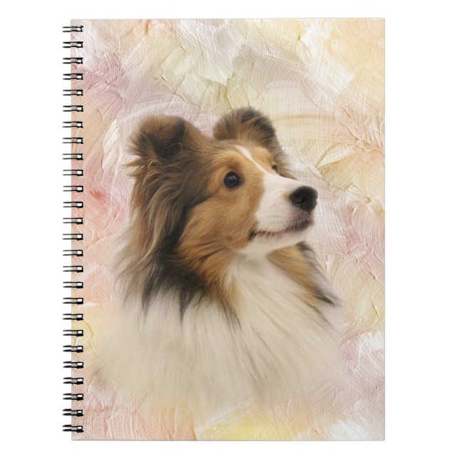 Caderno Espiral Sheltie enfrenta (Frente)