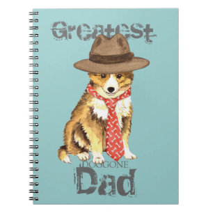Caderno Espiral Sheltie Pai