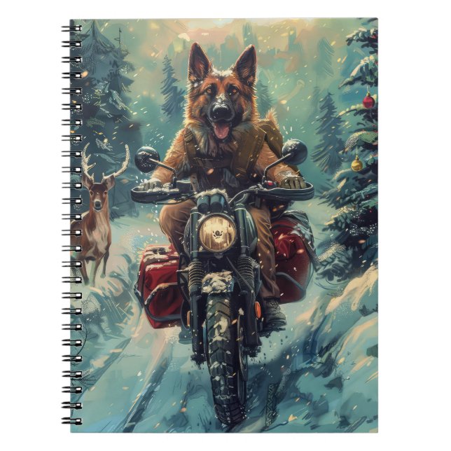 Caderno Espiral Shepherd Dog Belga - Natal (Frente)
