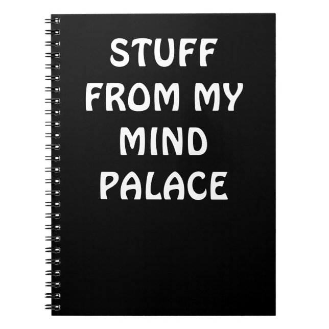 Caderno Espiral Sherlock inspirou o notebook MIND PALACE (Frente)