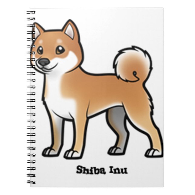 Caderno Espiral shiba inu (Frente)