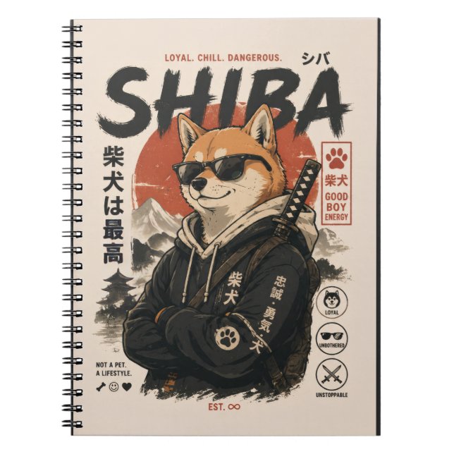 CADERNO ESPIRAL SHIBA O PROTETOR (Frente)