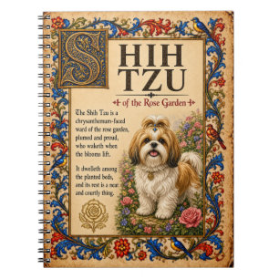 Caderno Espiral Shih Tzu, Arte Medieval de Bestiário