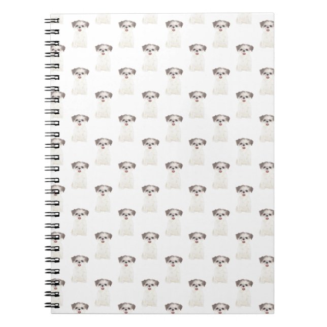 Caderno Espiral Shih Tzu (Castanho e Branco) (Frente)
