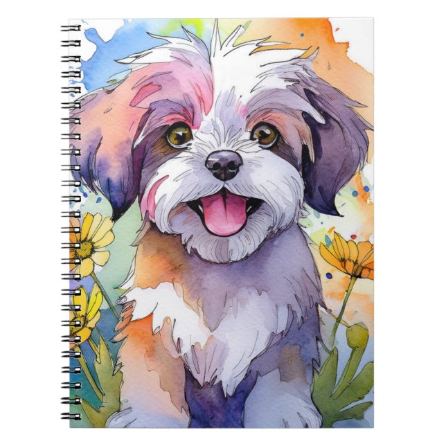 Caderno Espiral Shih Tzu Dog Spiral Notebook (Frente)