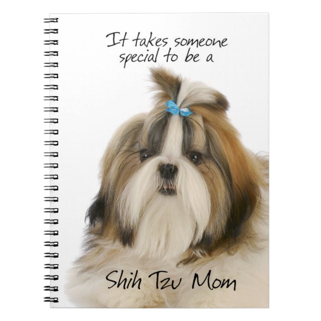 Caderno Espiral Shih Tzu Mãe Notebook (Frente)