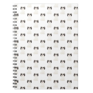 Caderno Espiral Shih Tzu (preto e branco)