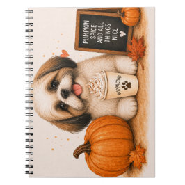 Caderno Espiral Shih Tzu Tempero de Abóbora