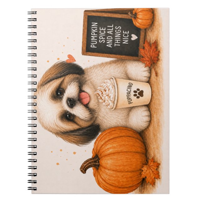 Caderno Espiral Shih Tzu Tempero de Abóbora (Frente)