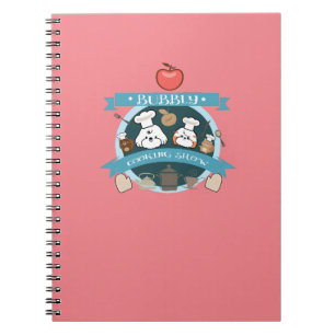 Caderno Espiral show de cozinhar do chef bubble
