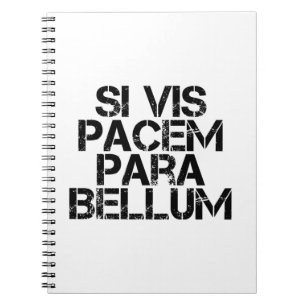 Caderno Espiral Si Vis Pacem Para Bellum