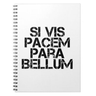 Caderno Espiral Si Vis Pacem Para Bellum
