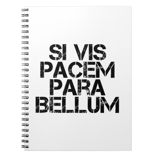 Caderno Espiral Si Vis Pacem Para Bellum (Frente)