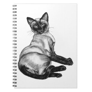 Caderno Espiral Siamese Cat