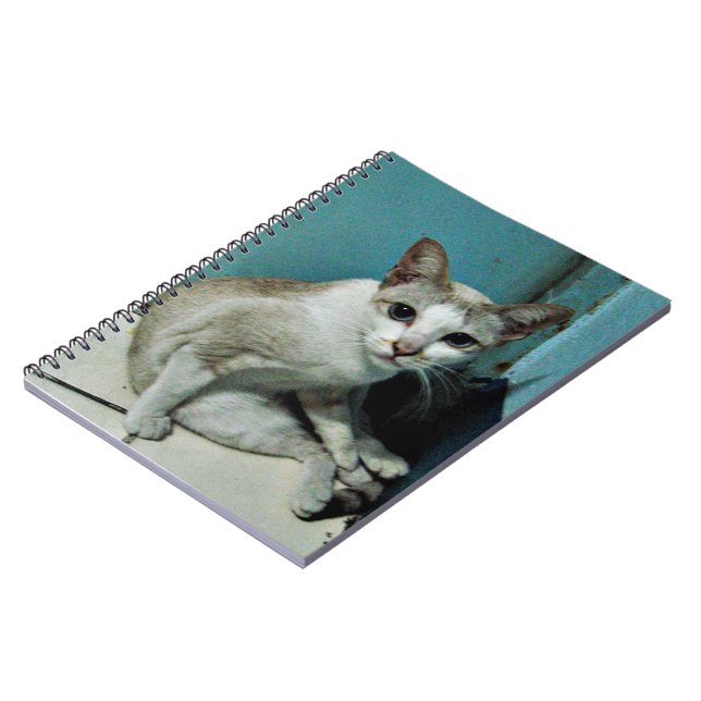 Caderno Espiral Siamese Cat Friend (Left Side)