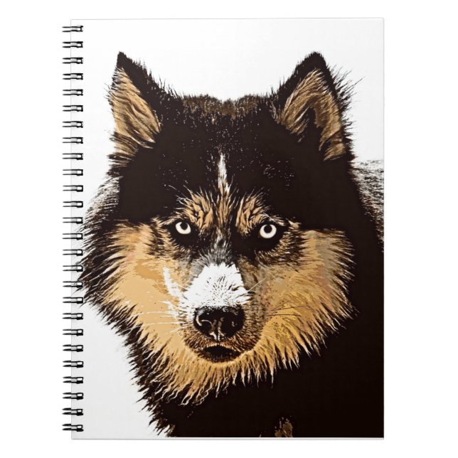 Caderno Espiral Siberian Husky (Frente)