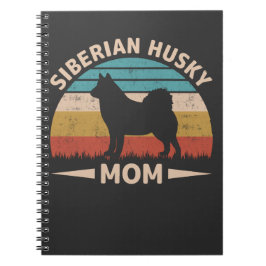 Caderno Espiral Siberian Husky Mãe Rouco Especial