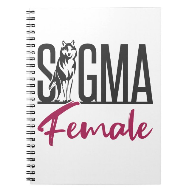 Caderno Espiral Sigma Female Lone Wolf (Frente)