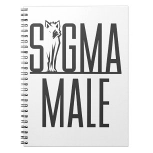 Caderno Espiral Sigma Male Wolf Lone Loner Meme