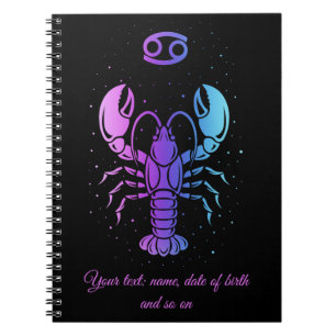 Caderno Espiral signo zodiacal de Câncer