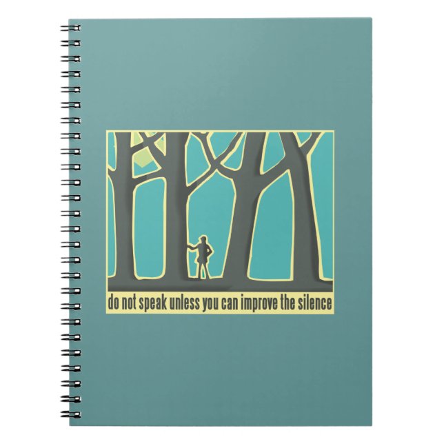 Caderno Espiral Silêncio em Floresta (Frente)