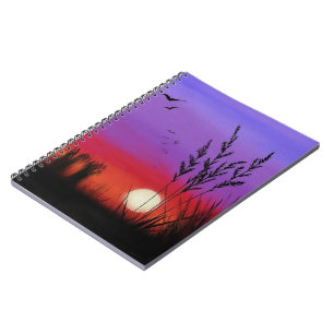 Caderno Espiral Silenciosamente - Cores d'água