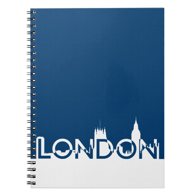 Caderno Espiral Silhouette de Londres (Frente)