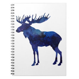 Caderno Espiral Silhouette de Moose Azul