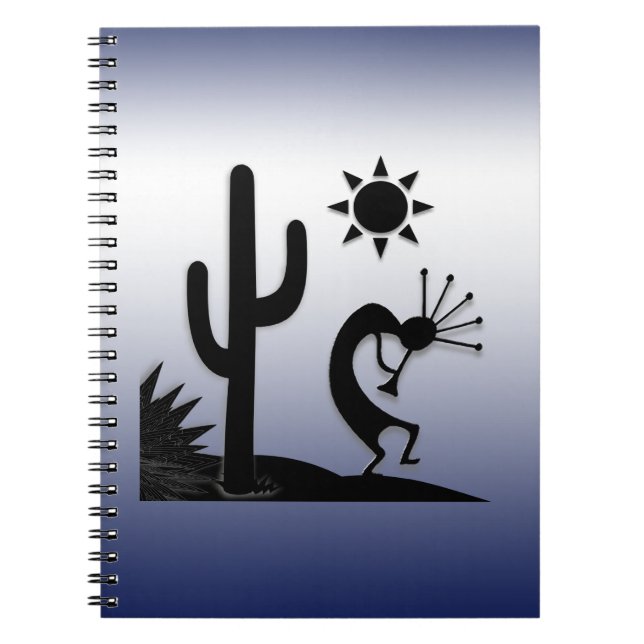 Caderno Espiral Silhouette Kokopelli (Frente)